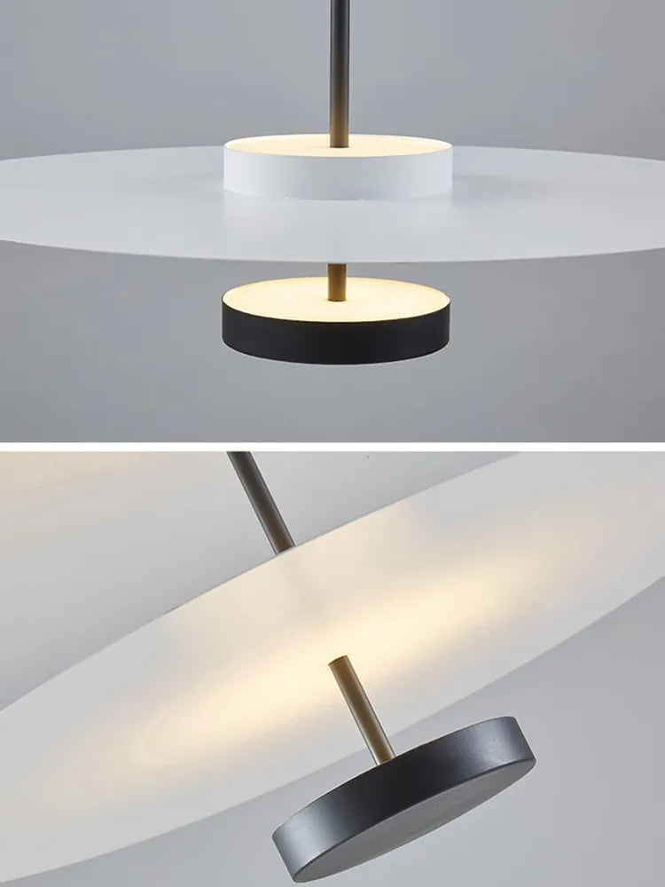 Lustre RoundGlow Nordic-Loop avec anneau lumineux circulaire