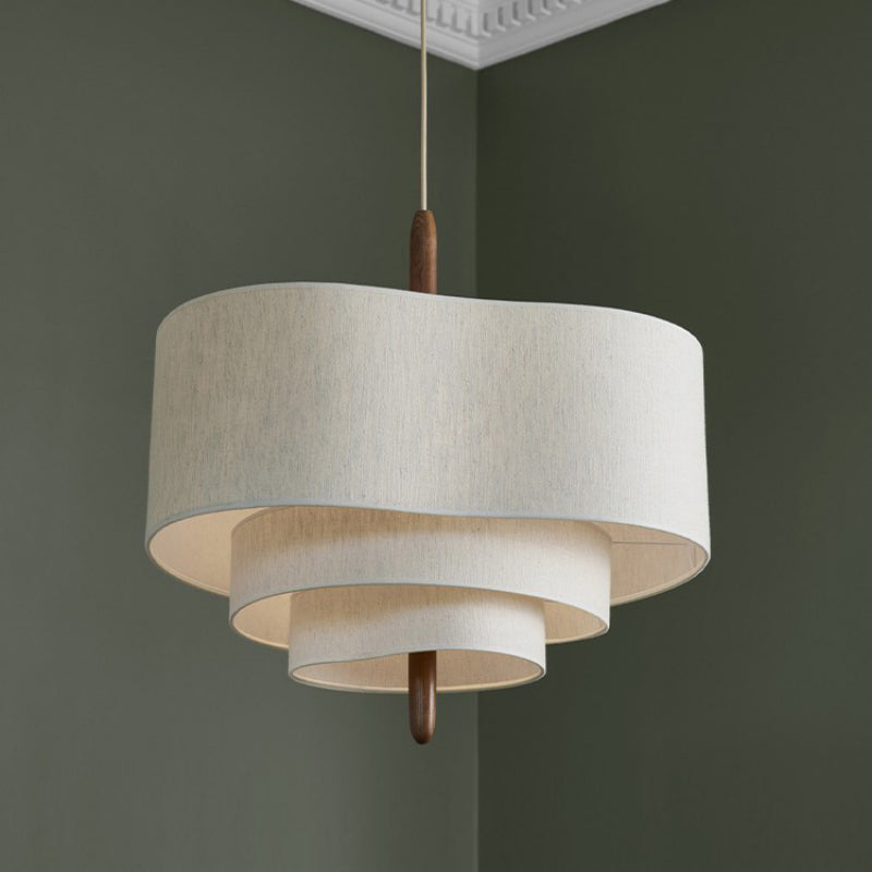 FabricLuxe stoffen kroonluchter zorgt voor warme, gezellige verlichting in elke kamer