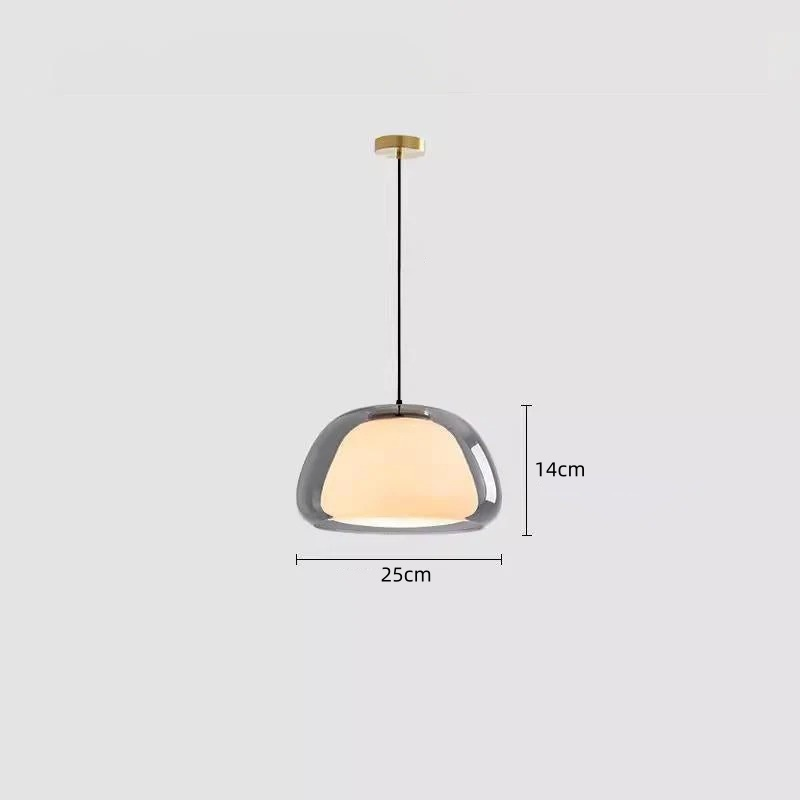 Aurora Milk Glass Pendant Light Modern Hanging Lamp | Fervei