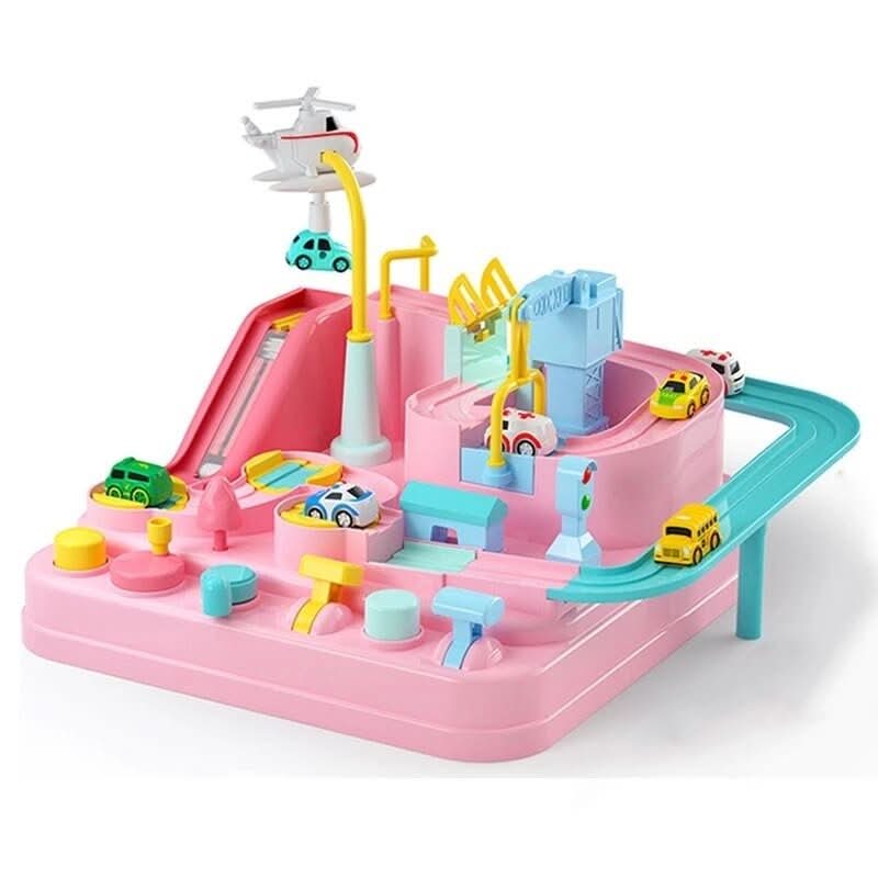 UrbanPlay City Playset With Cars And Helicopter For Ages 3 And Up