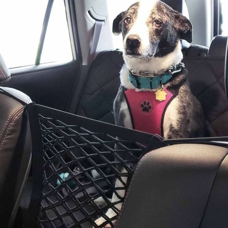 PetVoyage Ochranná síť do auta s vestavěným úložným prostorem pro mazlíčky