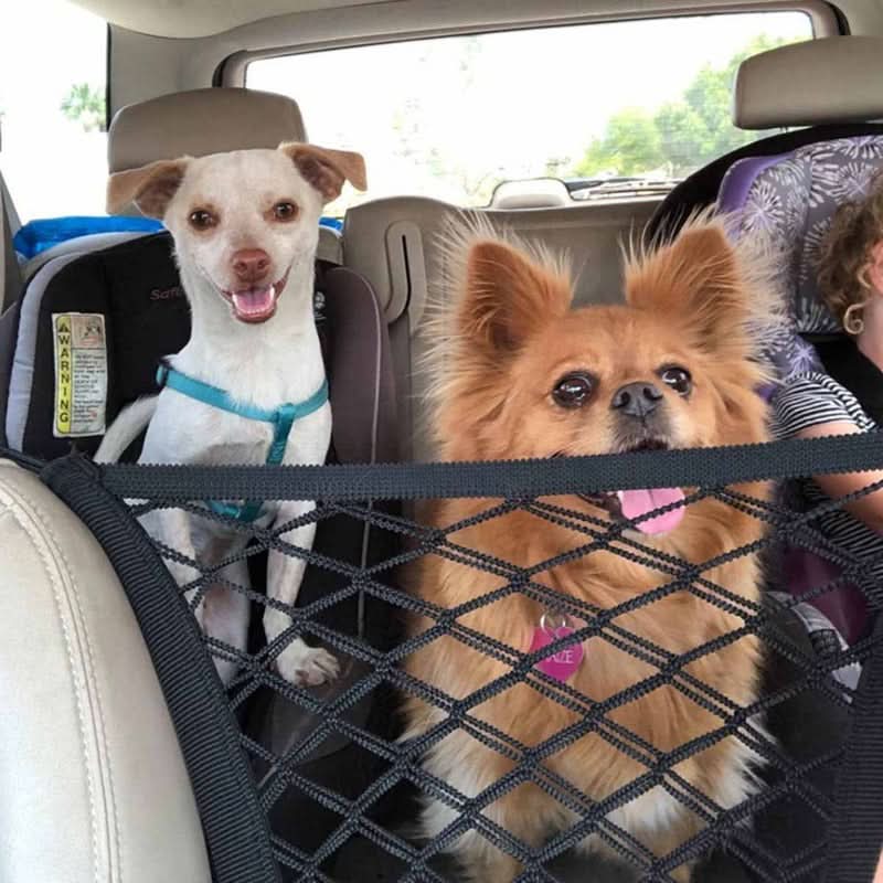 PetVoyage Ochranná síť do auta s vestavěným úložným prostorem pro mazlíčky
