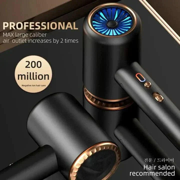 Uscător de păr LumaPro 2400W cu tehnologie cu ioni și design elegant pentru toate tipurile de păr