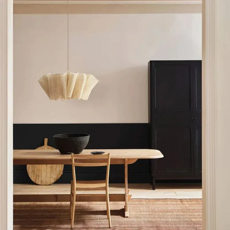 Aurelle Linen Pleated LED Ceiling Light For Modern Spaces