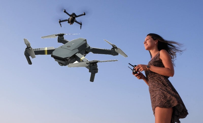 Black Bird 4K Video Drone With Lightweight Foldable Frame For Travel