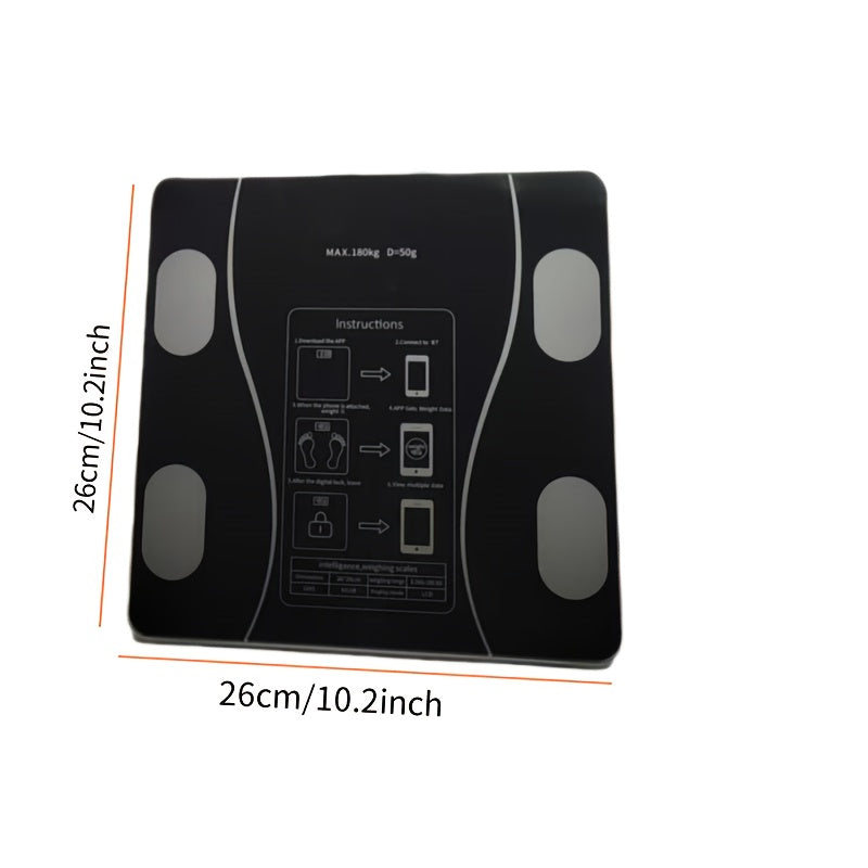 Chytrá váha na tělesnou hmotnost s LCD displejem pro každodenní sledování zdraví