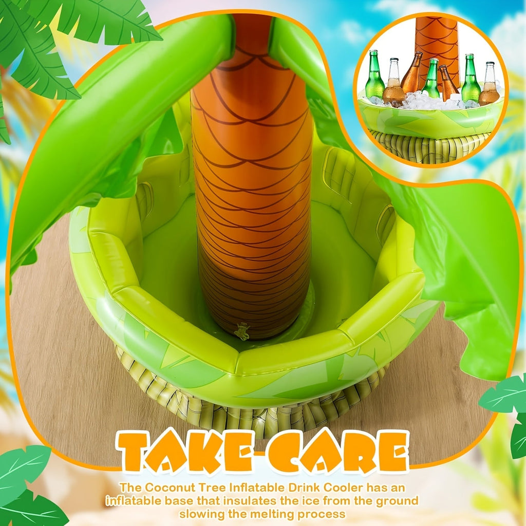 Inflatable Tropical Drink Cooler Set