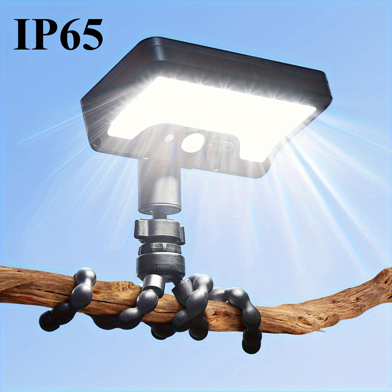 Obrotowa solarna lampa bezpieczeństwa