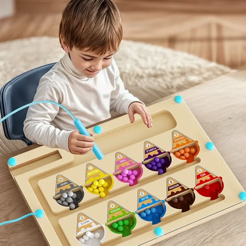 HueQuest Magnetic Color and Number Game for Kids Aged 3 and Up