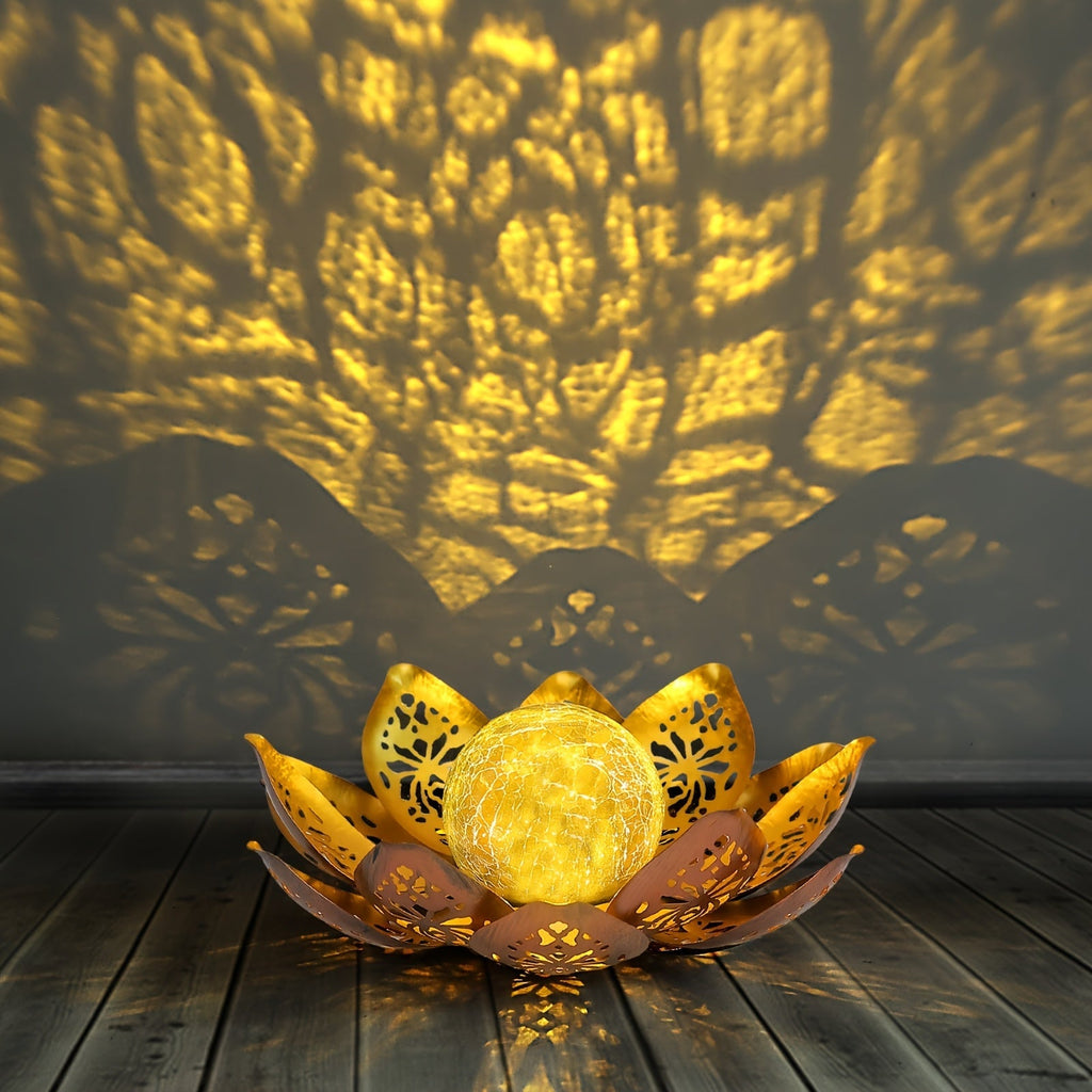 Lampă de grădină Solar Lotus