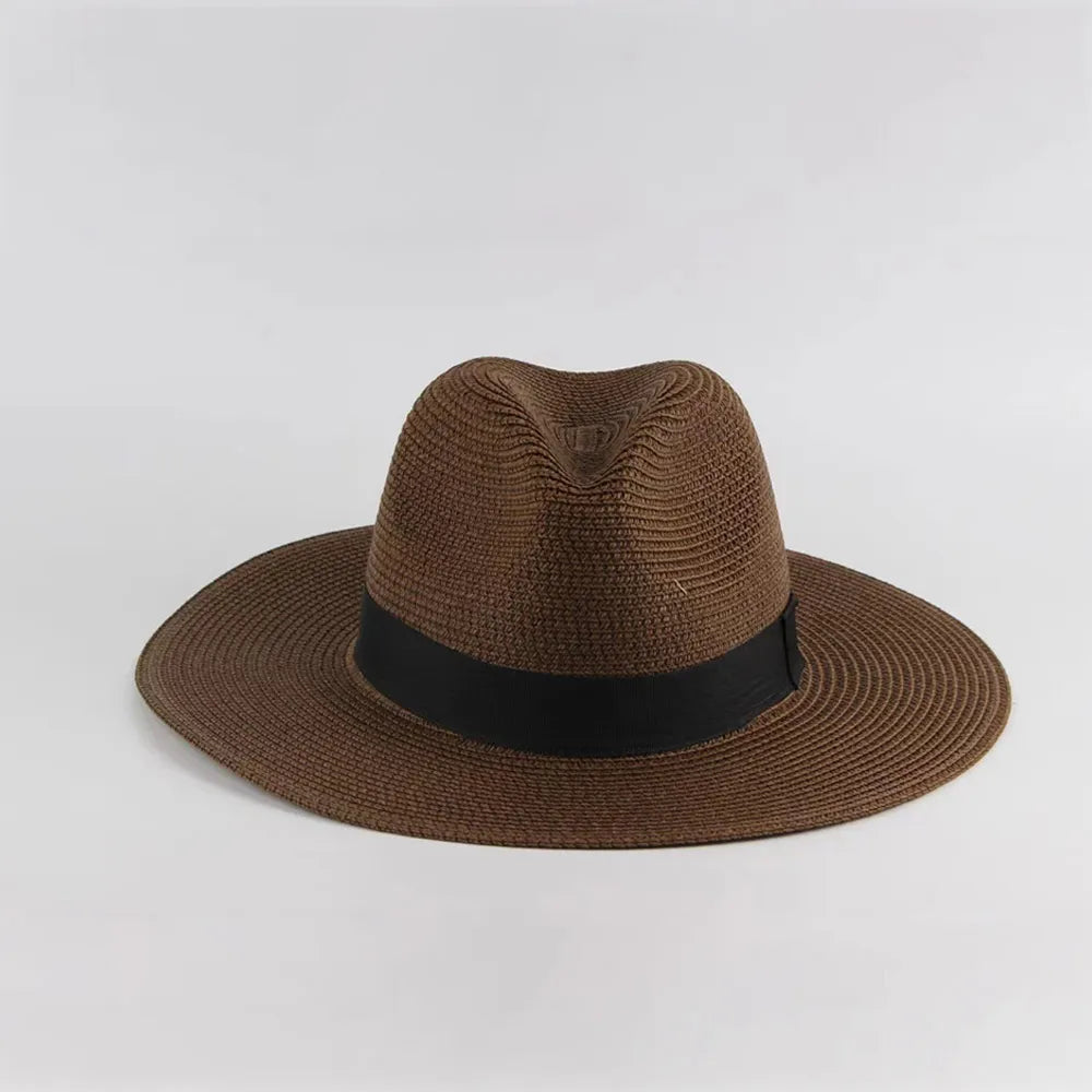 Genuine Ecuadorian Panama Hat With Classic Hatband For Timeless Outdoor Style