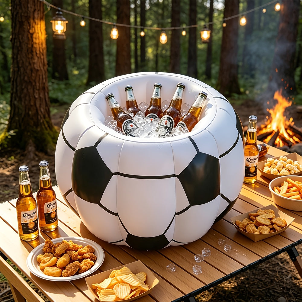 Inflatable Soccer Ice Bucket Party Cooler Set