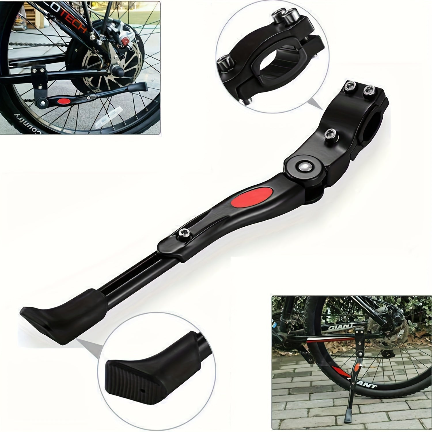 Adjustable Aluminum Kickstand For MTB City And E Bikes
