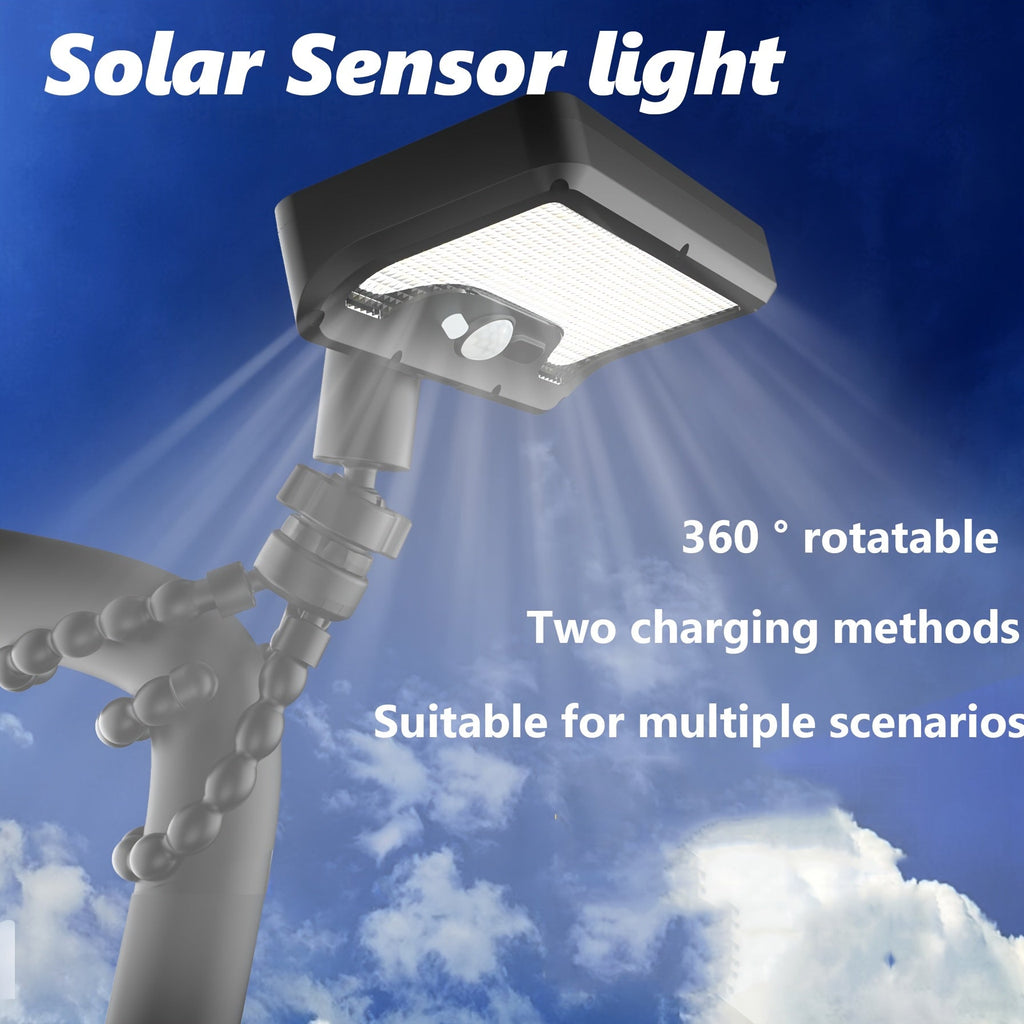 Obrotowa solarna lampa bezpieczeństwa