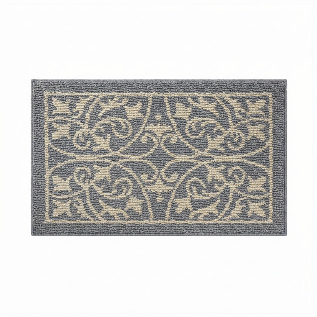 Low profile non-slip indoor entryway mat for clean and safe floors