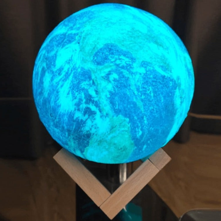 Luce notturna 3D della Terra con 16 colori e telecomando per soggiorno e camera da letto
