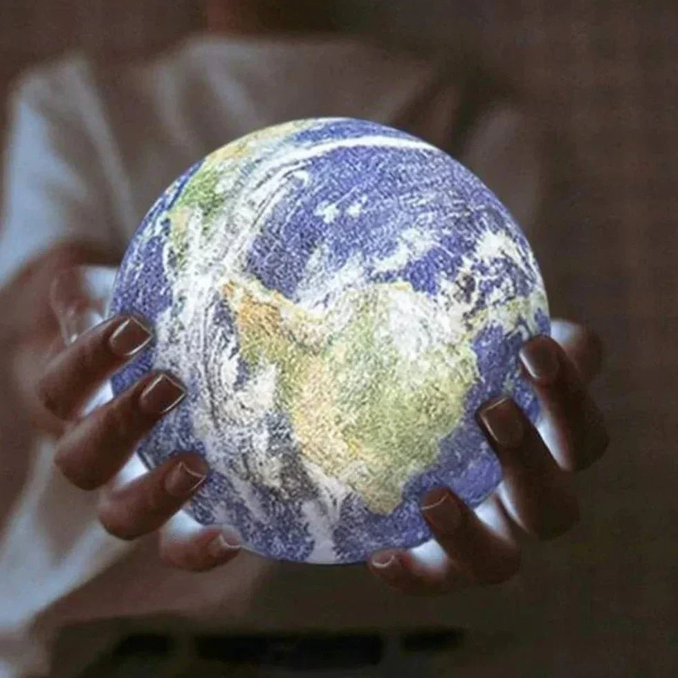 Luce notturna 3D della Terra con 16 colori e telecomando per soggiorno e camera da letto