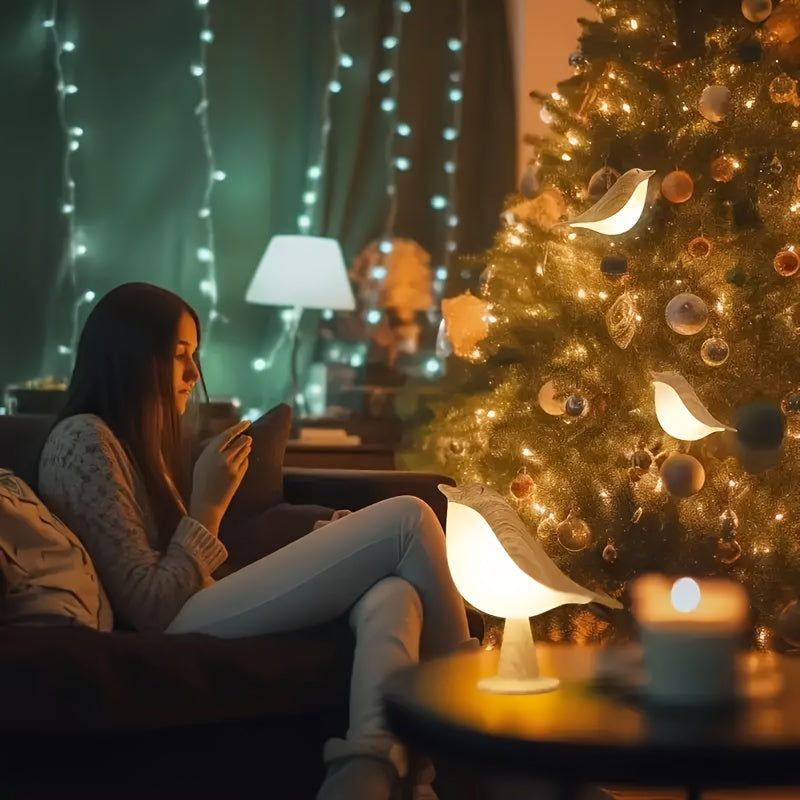 Minimalist Bird Lamp for Cozy Holiday Home Decoration