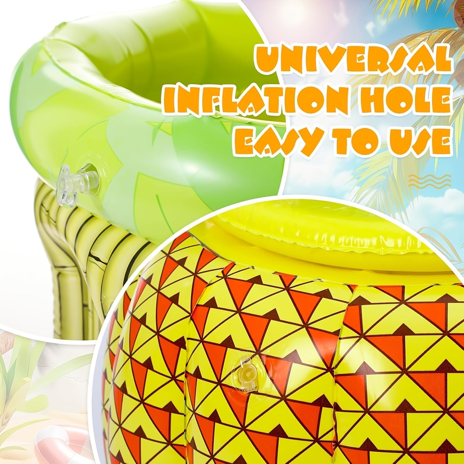 Inflatable Tropical Drink Cooler Set