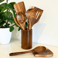 Set di utensili in teak PURETEAK per pentole antiaderenti