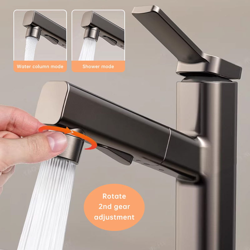 Robinet d'évier à trois modes avec douchette extractible