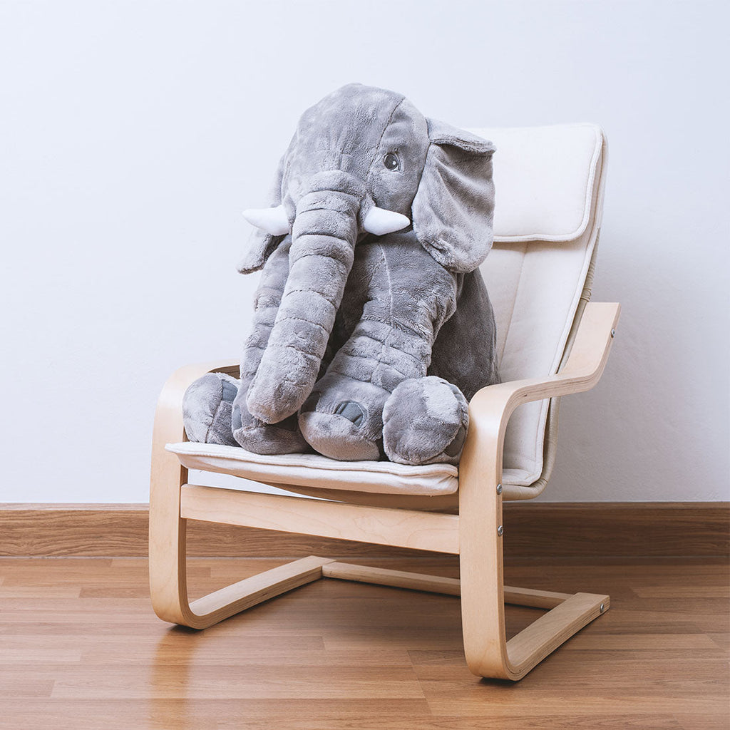 Almohada de peluche elefante Little Jax para niños, juguete suave para abrazar en dos tamaños