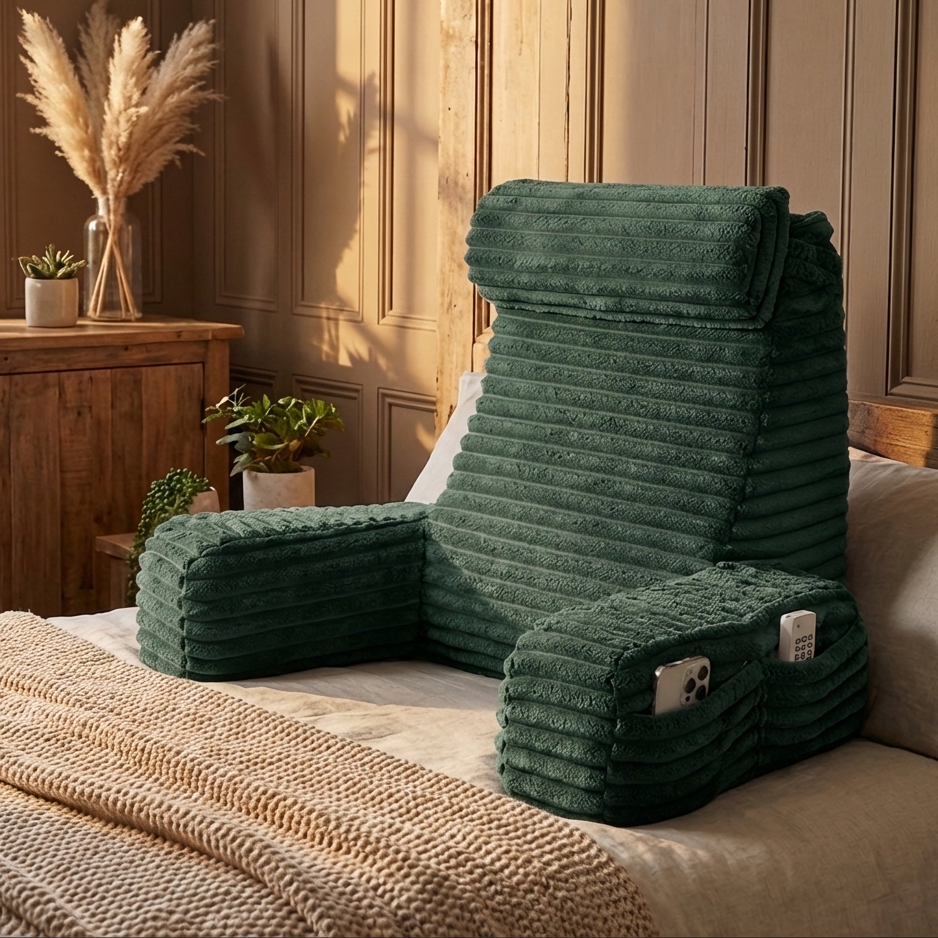 Adjustable Backrest Pillow Chair