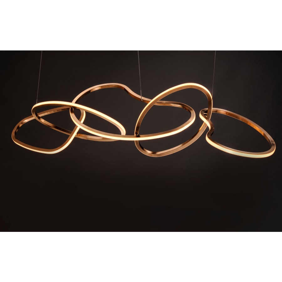 Candelabru LED abstract pentru iluminatul modern al sălii de mese