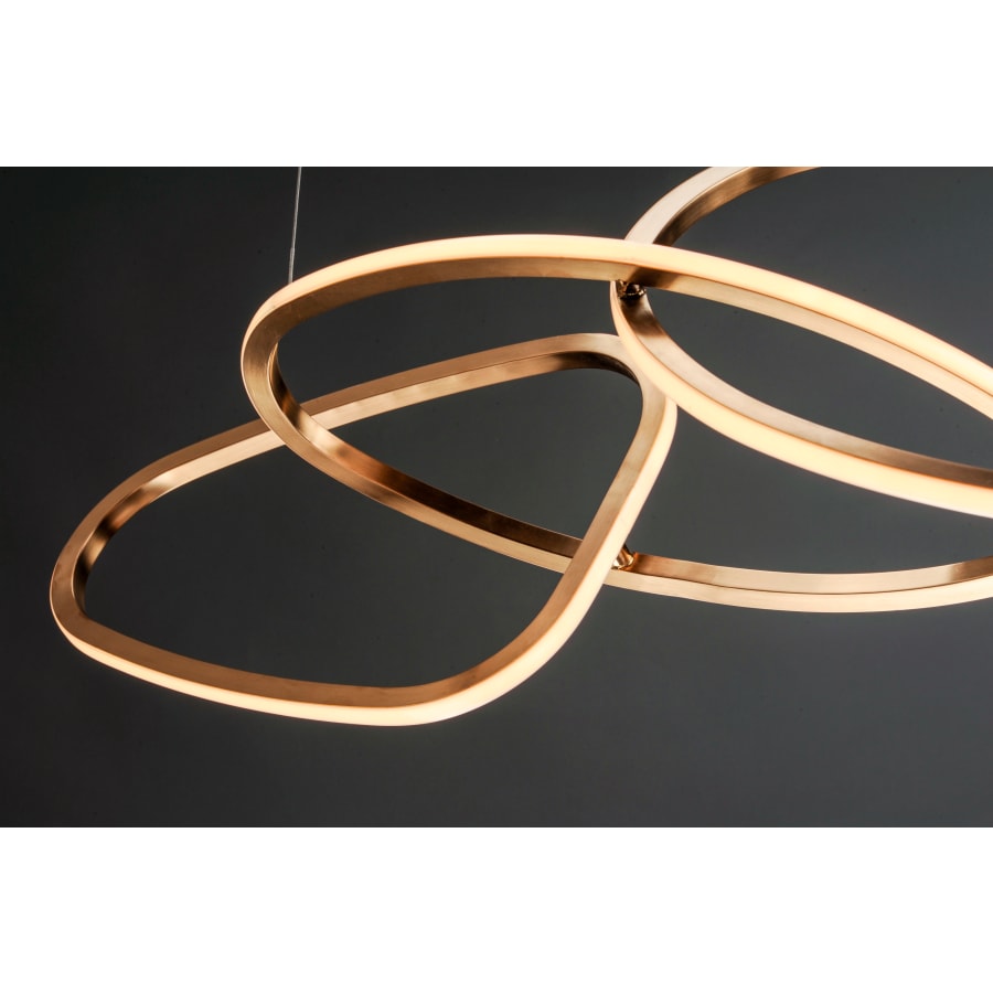Candelabru LED abstract pentru iluminatul modern al sălii de mese