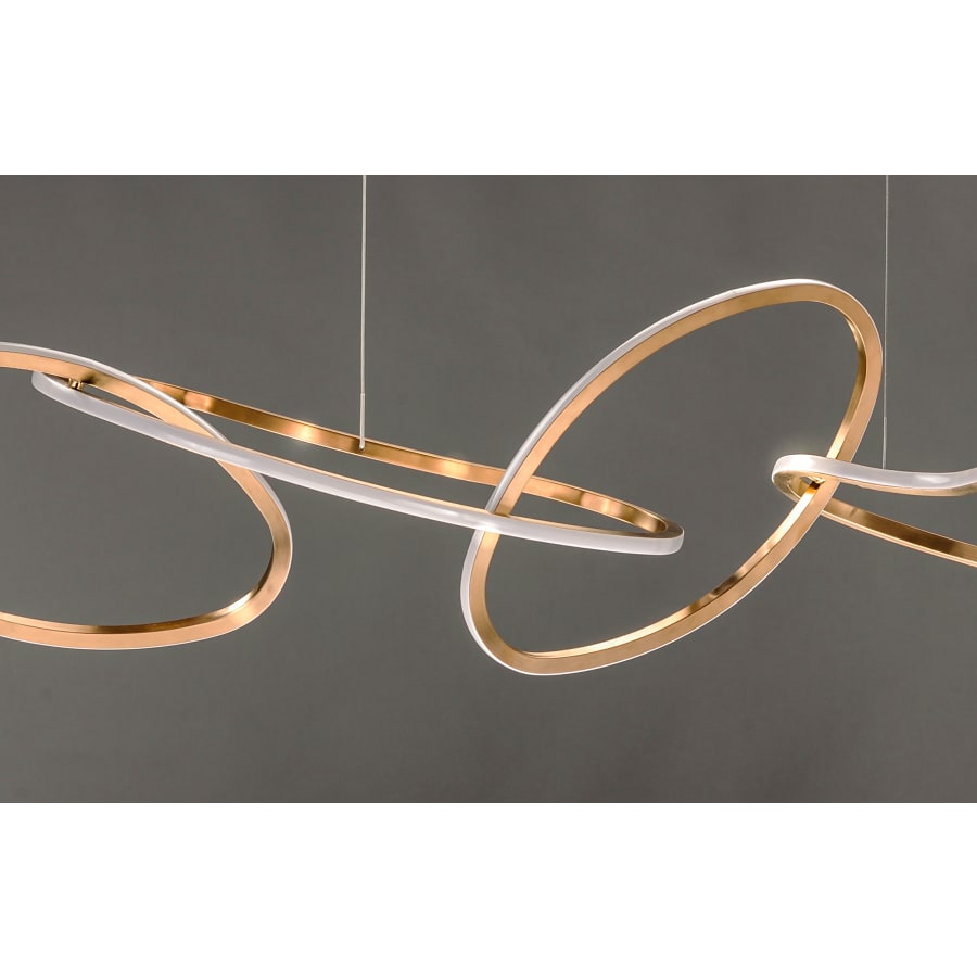 Candelabru LED abstract pentru iluminatul modern al sălii de mese