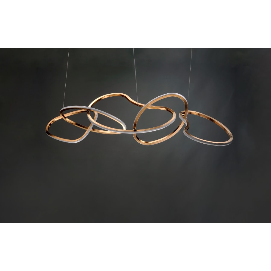 Candelabru LED abstract pentru iluminatul modern al sălii de mese
