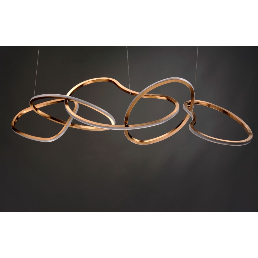Candelabru LED abstract pentru iluminatul modern al sălii de mese