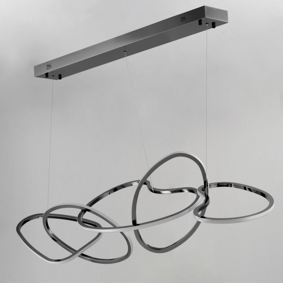 Candelabru LED abstract pentru iluminatul modern al sălii de mese