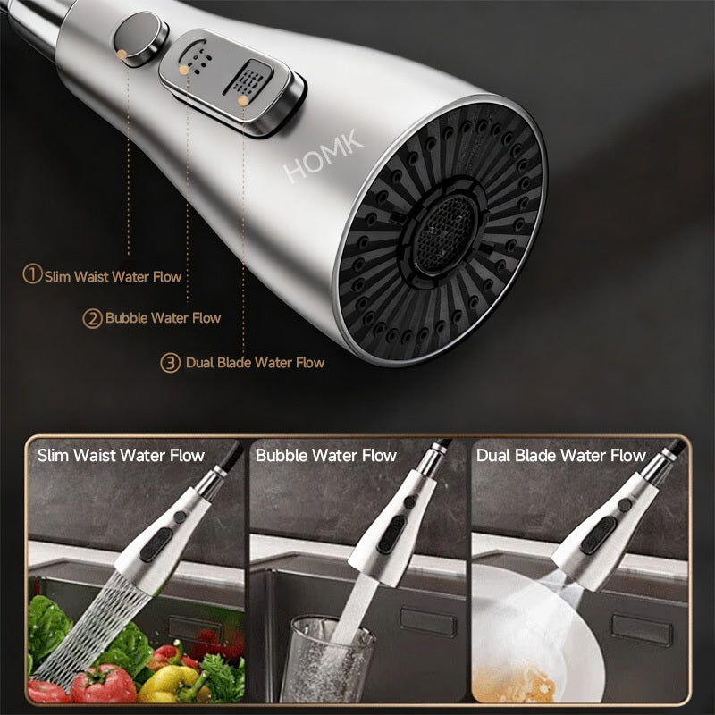 Pull Out Sink Faucet with Flexible Spray Settings