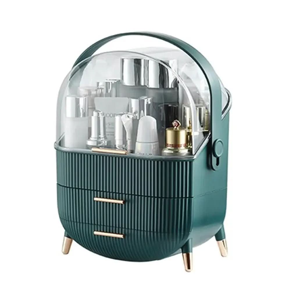 AuraGlow Makeup Organizer Dustproof and Waterproof Cosmetic Box With Elegant Design