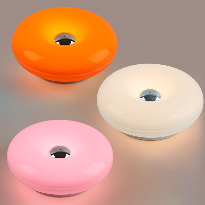 Lampada a forma di ciambella arancione moderna per un'illuminazione ambientale elegante