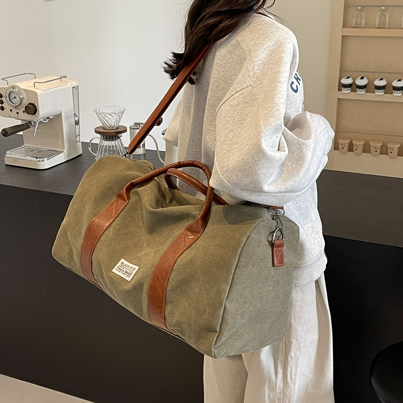 Vypraná vintage taška Weekender s víceúčelovým úložným prostorem