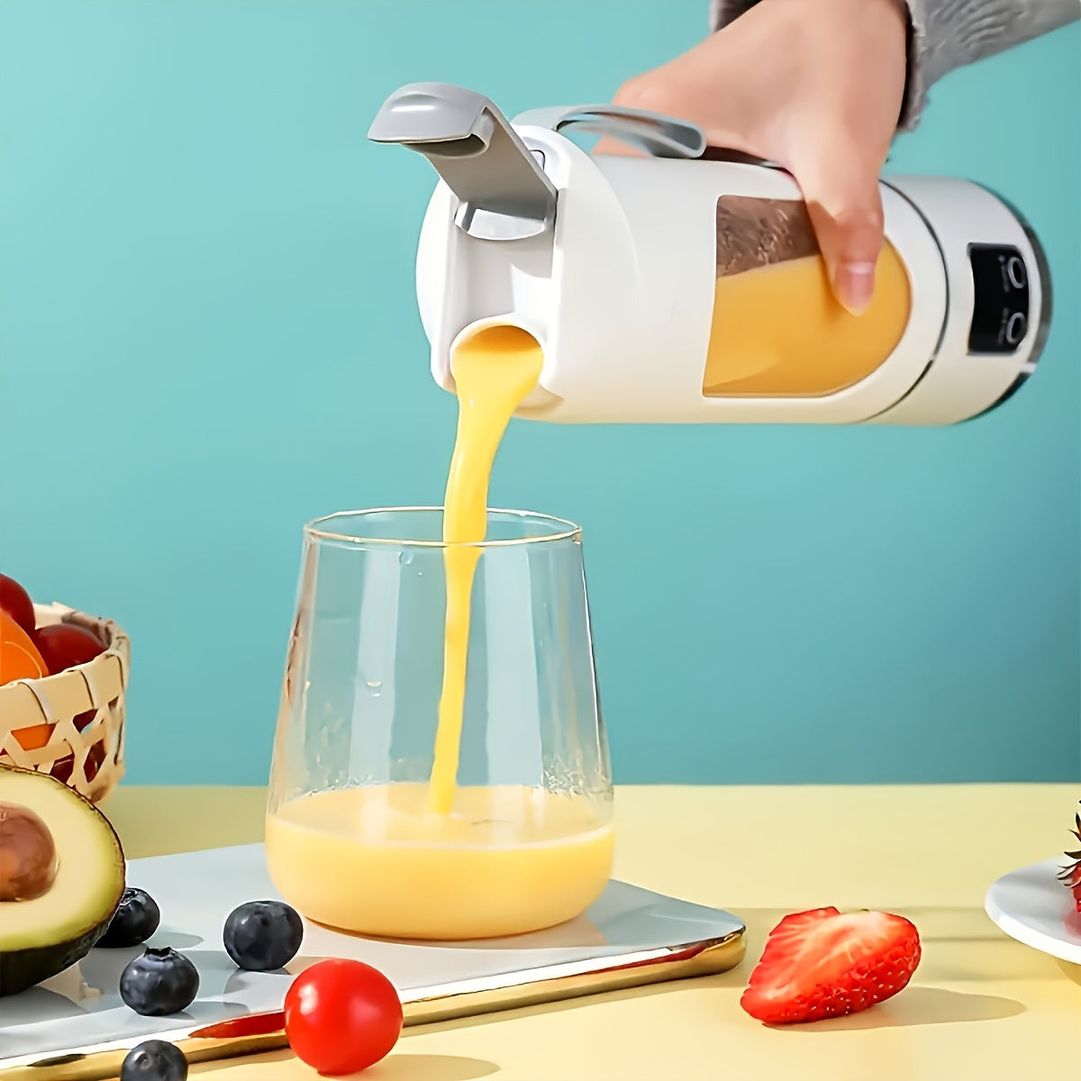 Liquidificador portátil recarregável para bebidas frescas