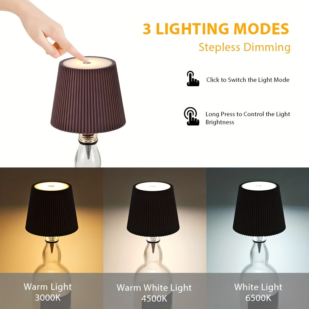 Rechargeable Bottle Table Lamp