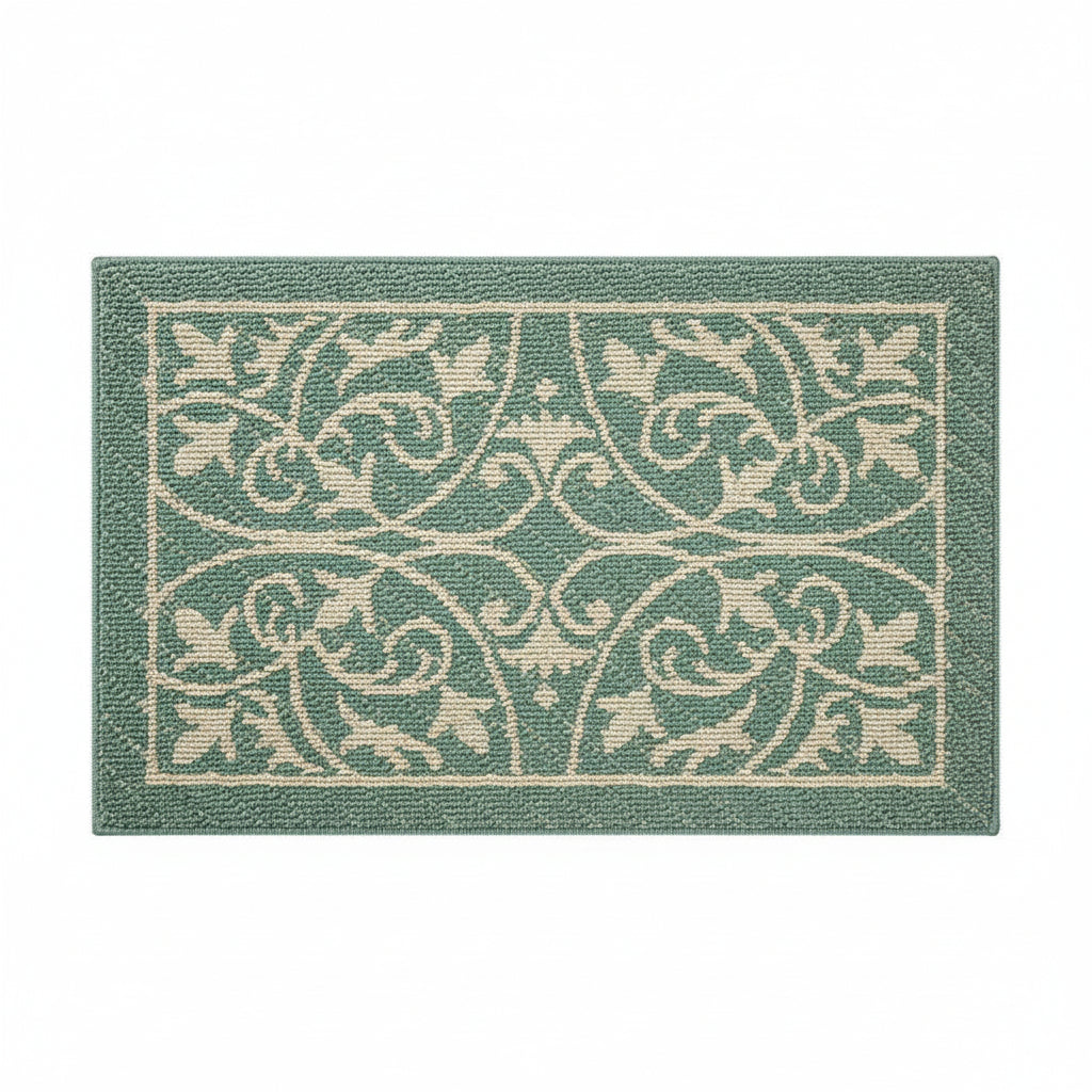 Low profile non-slip indoor entryway mat for clean and safe floors