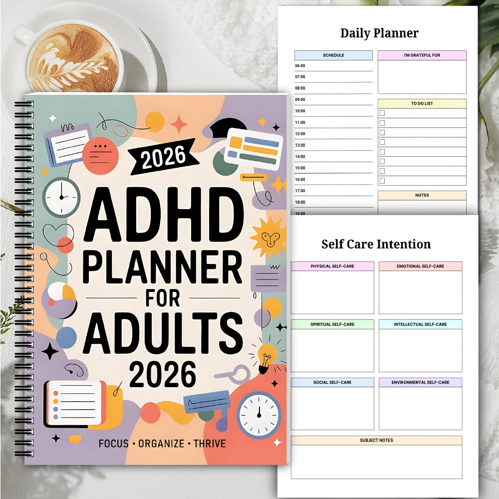 ADHD productivity planner for structured daily and weekly organization