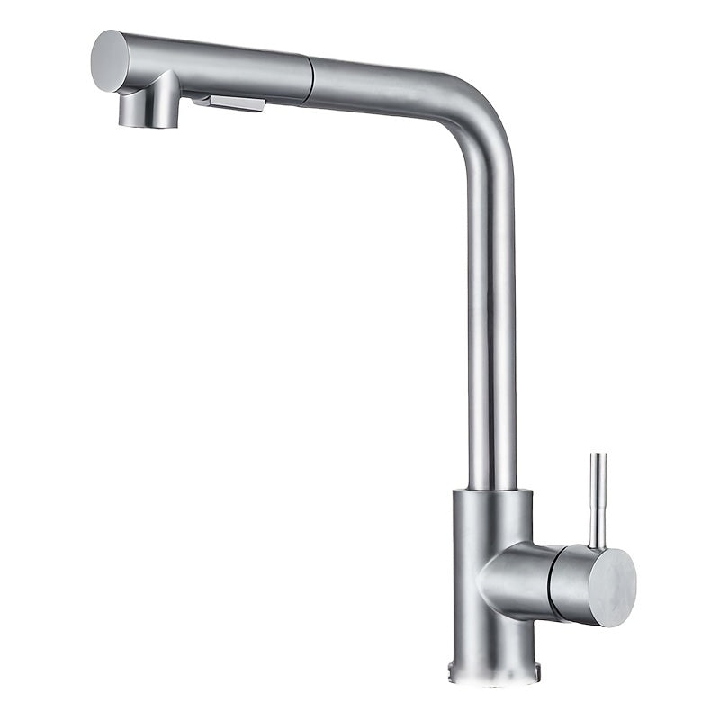 Pull Out Sink Faucet with Modern Stainless Design