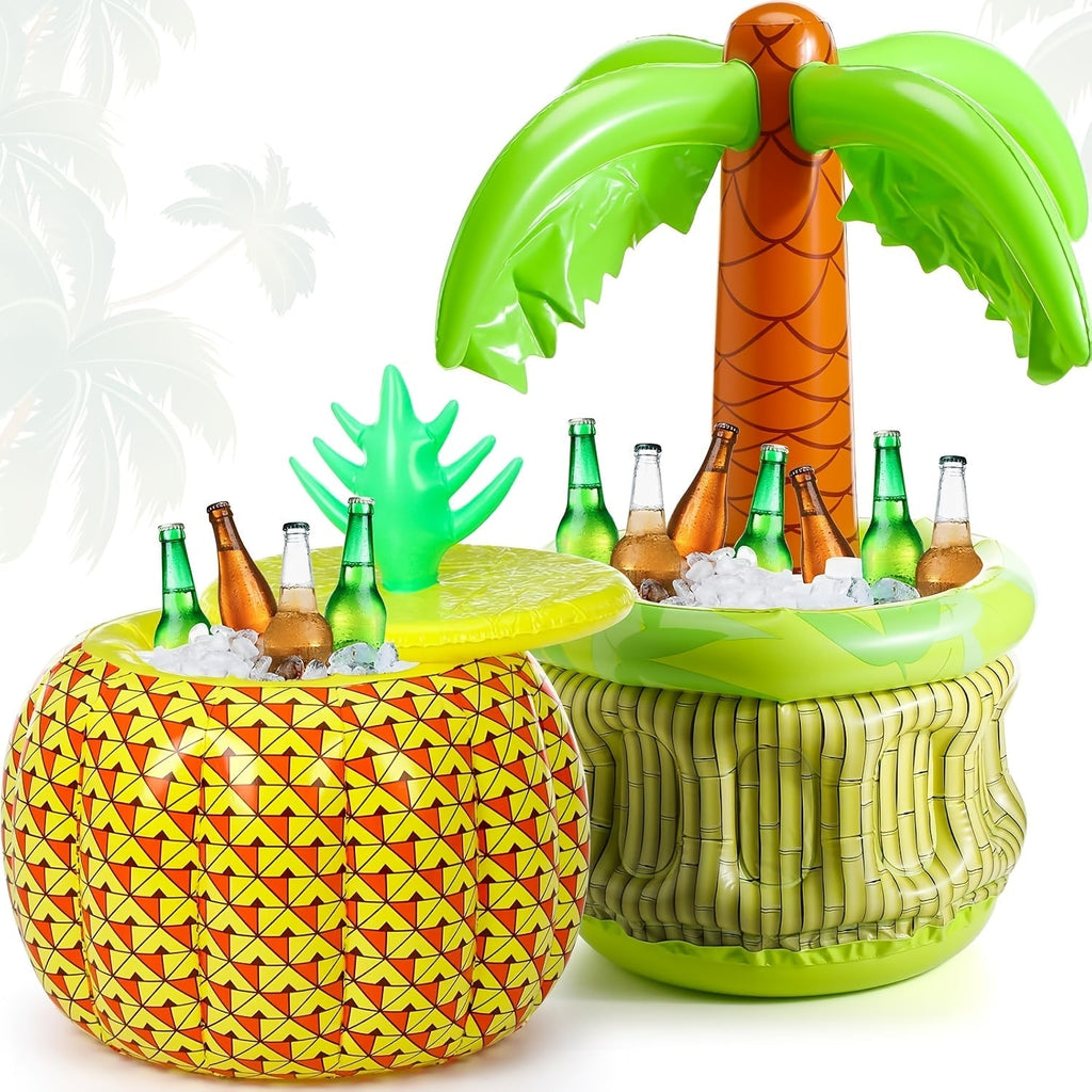 Inflatable Tropical Drink Cooler Set