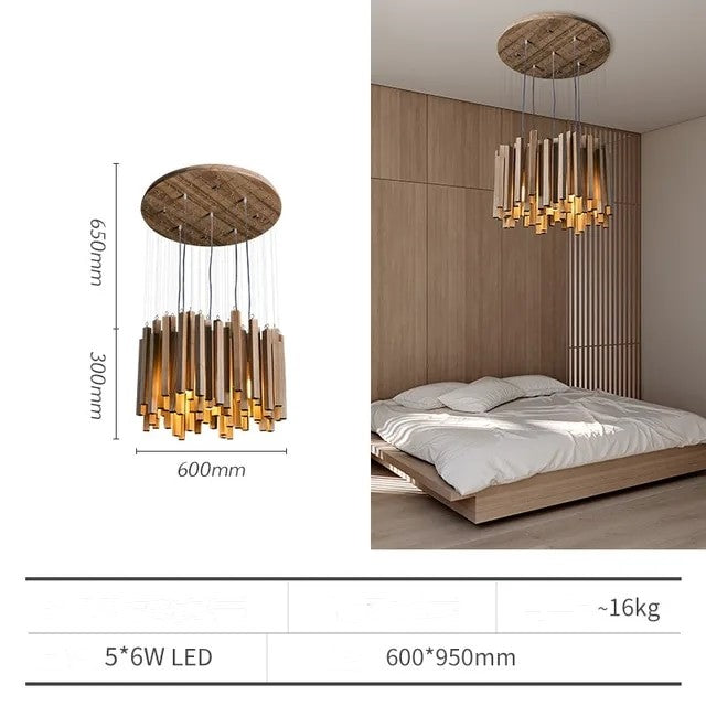 Luma FloraWood Ceiling Light for Modern Living Rooms