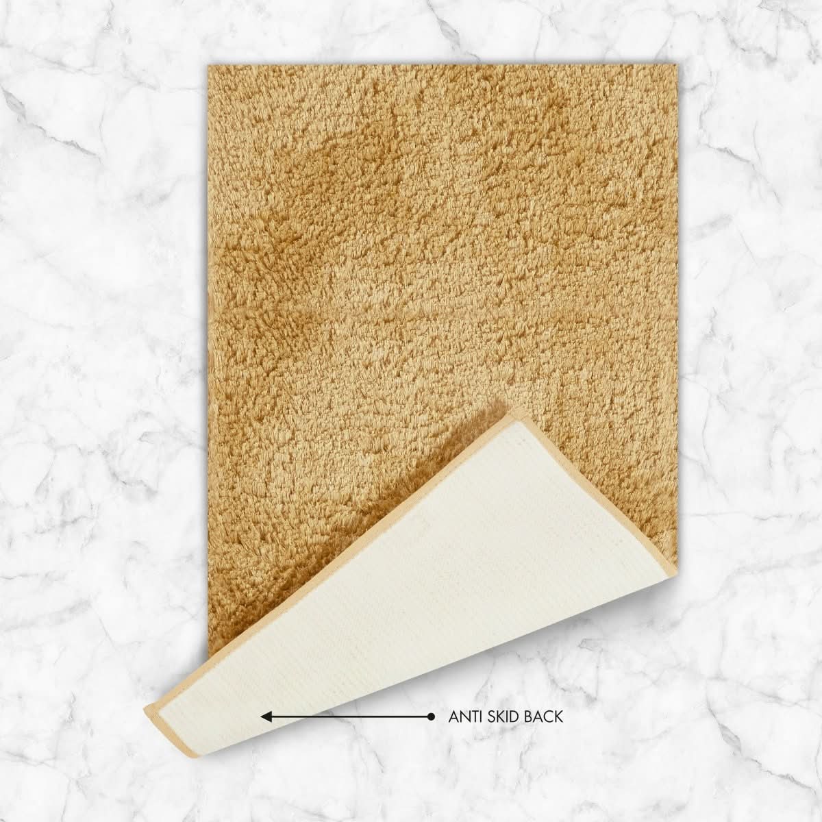 Veloura Absorbent Plush Bath Mat With Non Slip For Soft Comfort