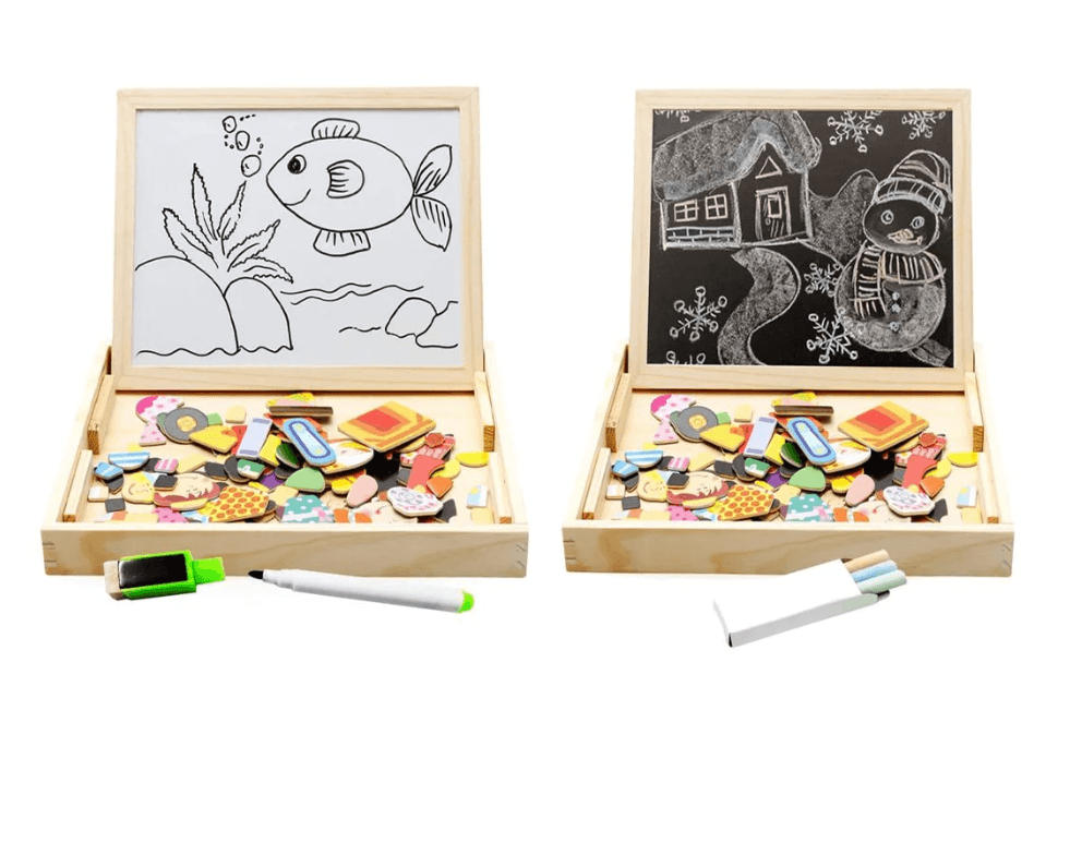 SketchNest magnetická a křídová sada na kreslení pro děti