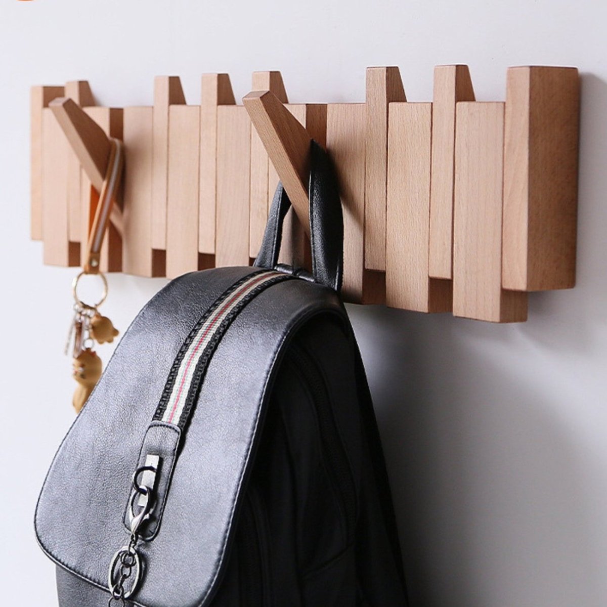Handmade Piano Coatrack Elegant Wooden Coat Rack For Home Or Office