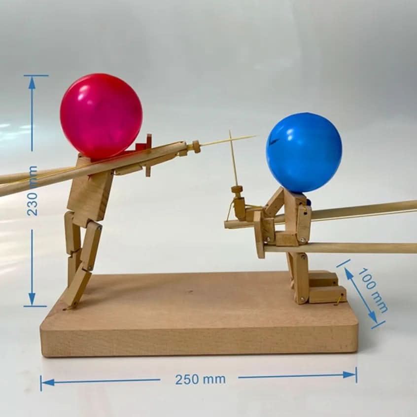 Bamboo Battle Play Set With Cannons And Balloons For Party Battles
