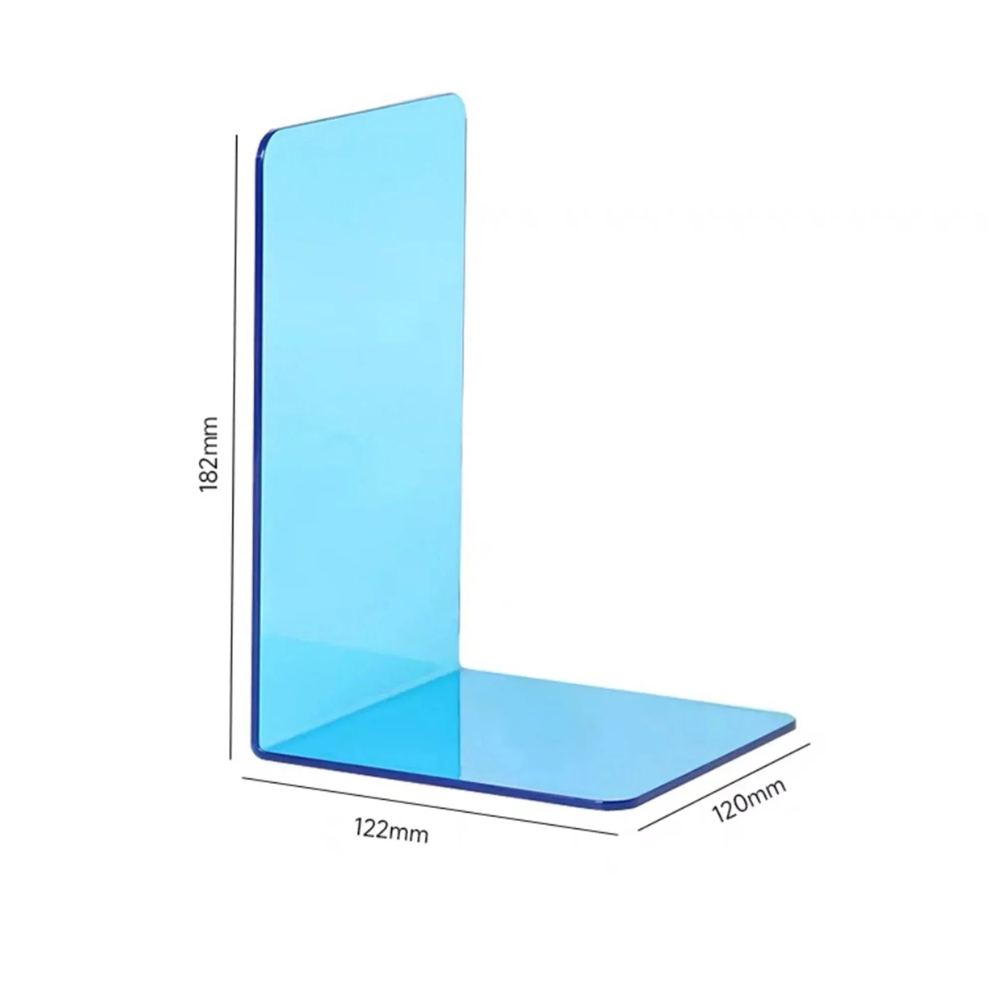 Sturdy Bookends Made of Transparent Acrylic for Home or Office