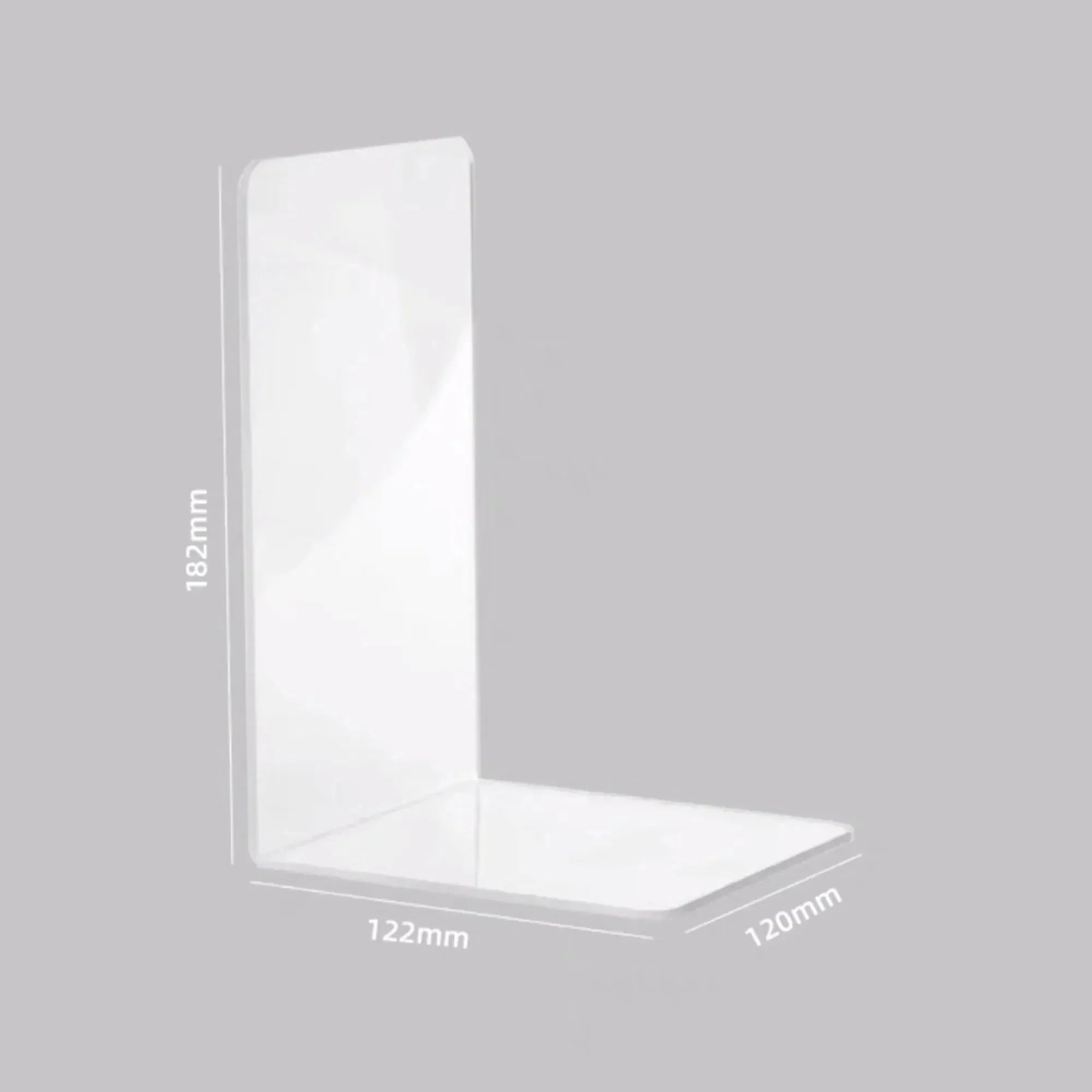 Sturdy Bookends Made of Transparent Acrylic for Home or Office